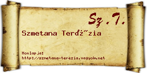 Szmetana Terézia névjegykártya