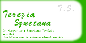 terezia szmetana business card